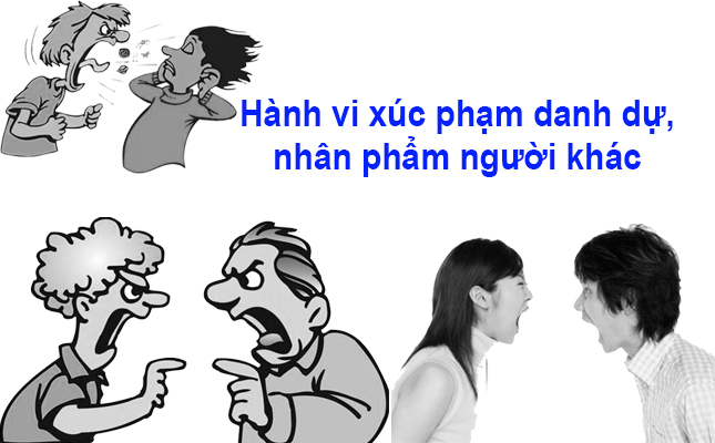 Hành vi làm mất uy tín, danh dự nhân phẩm người khác